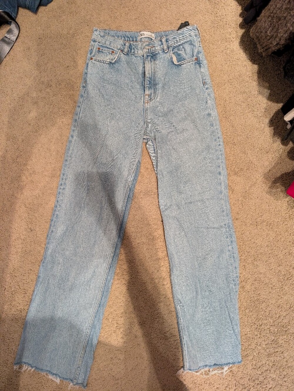 Zara Light Straight Leg Jeans